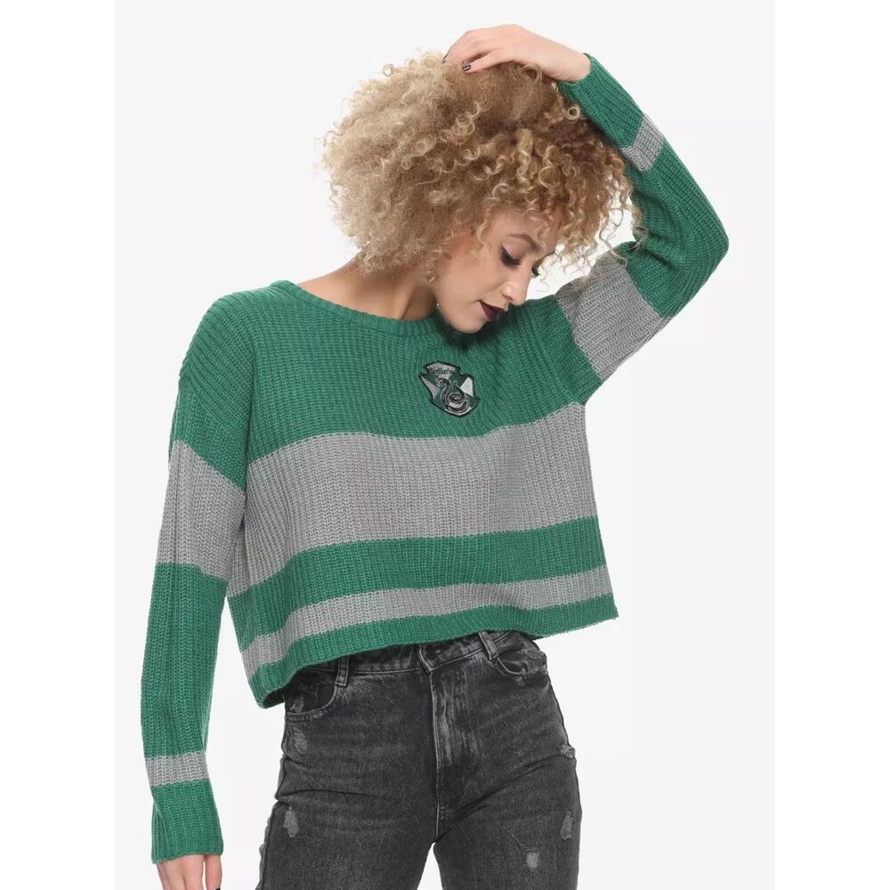 Harry Potter Slytherin Girls Quidditch Sweater Medium
